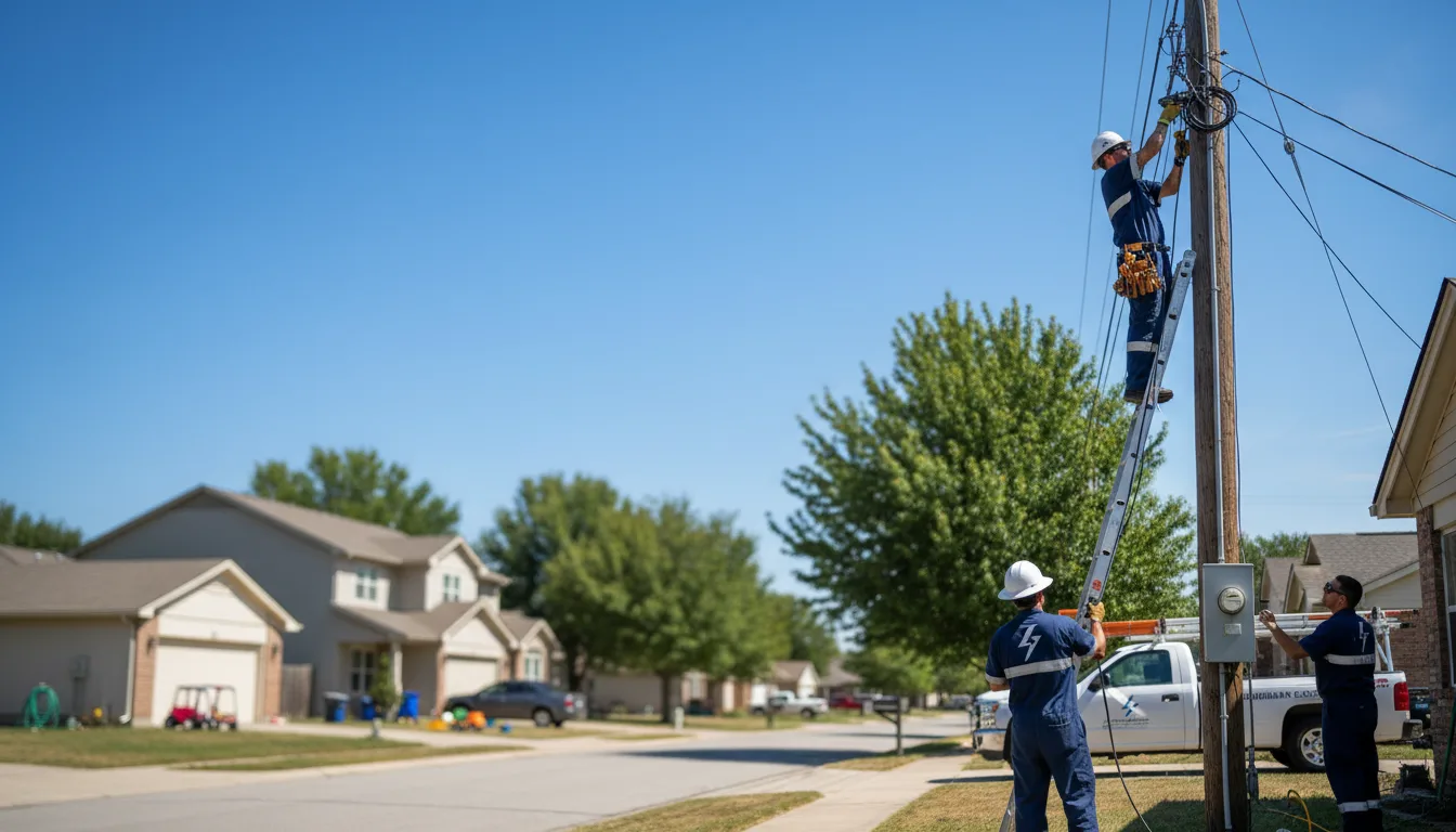 Residential electrician providing installation services in Yukon, PA